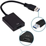 Usb Hdmi Süper Hızlı Donma Takılma Yapmaz Dönüştürücü Kablo Usb 3.0 To Hdmi Çevirici Adaptör