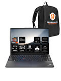 Lenovo ThinkPad E16 AMD Ryzen 7 7730U 24GB 256GB SSD 16" FHD W11P Taşınabilir Bilgisayar & PER4 Çanta