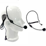 Osawa OSW W-1 Kablolu 3.5 Mm Jack Headset Telsiz Kafa Mikrofonu Müşteri Temsilcisi Mikrofon