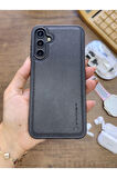 Samsung Galaxy A05S Uyumlu Premium Deri Dokulu Darbelere Karşı Dayanıklı Nazal Silikon Kılıf
