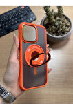 iPhone 14 Pro Max Standlı Ve Yüzüklü MagSafe Kılıf Soocase721