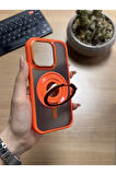 iPhone 15 Pro Standlı Ve Yüzüklü MagSafe Kılıf Soocase721