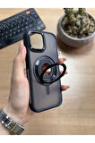 iPhone 15 Standlı Ve Yüzüklü MagSafe Kılıf Soocase721