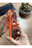 iPhone 15 Standlı Ve Yüzüklü MagSafe Kılıf Soocase721