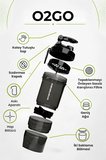 smartshake original2go serisi 600 ml siyah protein shaker