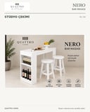 NERO BAR MASASI BEYAZ