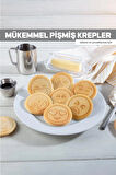 Döküm Granit Kaplama Emoji Gülenyüz Pankek Tavası Pancake 28cm Pratik Sihirli Tava