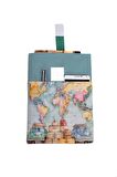 Desenli Yıkanabilir Cepli Kitap Kılıfı 20 x 25 cm Çok Amaçlı Çanta Book Cover