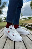 Unisex Sneakers Günlük Spor Ayakkabı BEYAZ-LACİVERT