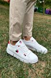 Unisex Sneakers Günlük Spor Ayakkabı BEYAZ - KIRMIZI