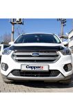 Ford Kuga Ön Kaput Koruma Rüzgarlığı 3mm Akrilik (ABS) Parlak Siyah Deflektör 2017-2020