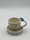 Kelebek desenli mug