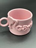 Barbiee Figürlü Tek Renk Pembe İsimli Kupa Mug