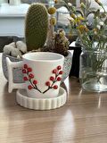 Altın Yaldızlı Japon Kirazı  Kokina Fincan Mug Kupa