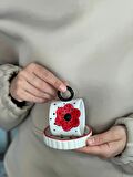 Kırmızı Benekli Çiçek Mug