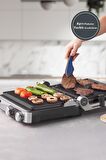 Homend Grilliant 1340H Inox Gövde Döküm Plaka Tost ve Izgara Makinesi