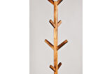 Ahşap Ayaklı Askılık 8 Askılı 180 Cm Modern Elbise Askısı Portmanto Ceviz Naturel