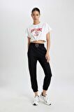 DeFactoFit Standart Fit Jogger Eşofman Altı Çift Cepli Beli Paçası Lastikli B8978AX24SMBK81