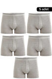 Erkek Likralı Pamuklu Boxer Özel Hijyenik Ambalajlı 5'li Paket