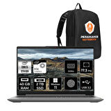 Lenovo IdeaPad 3 17IAU7 i5-1235U 40GB 2TB SSD 17.3" FHD W11P Taşınabilir Bilgisayar & PER4 Çanta
