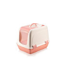 Omnipazar SY-5088 Küçük Kapaklı Evcil Hayvan Kedi Tuvaleti  Pembe