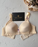 Maria Balensiz Delikli Nefes Alan Aksesuarlı Yandan Destekli Kalın Askılı C Cup Toparlayıcı Sütyen