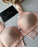 Maria Balensiz Delikli Nefes Alan Aksesuarlı Yandan Destekli Kalın Askılı C Cup Toparlayıcı Sütyen