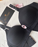 Maria Balensiz Delikli Nefes Alan Aksesuarlı Yandan Destekli Kalın Askılı C Cup Toparlayıcı Sütyen