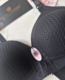 Maria Balensiz Delikli Nefes Alan Aksesuarlı Yandan Destekli Kalın Askılı C Cup Toparlayıcı Sütyen