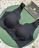 Elise İthal Fitilli Önü Çıtçıt Düğmeli Açılabilen Üstün Kalite Dikişsiz Lazer Kesim Bralet