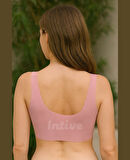 Elise İthal Fitilli Önü Çıtçıt Düğmeli Açılabilen Üstün Kalite Dikişsiz Lazer Kesim Bralet