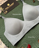 SoftEase V Yaka Balensiz Dikişsiz Lazer Kesim Rahat Soft Kumaştan Fitilli Kopçalı Sütyen