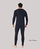 Jiber Erkek Siyah Kışlık Sıcak Tutan Bisiklet Yaka Uzun Kollu Termal Üst- Özel Paketleme-173