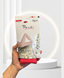 Mercan Rengi Dita Mistik Desenli Esnek 80 Denye Külotlu Çorap