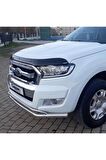 Ford Ranger Ön Kaput Koruma Rüzgarlığı 3mm Akrilik (Abs) Parlak Siyah Deflektör 2016-2020