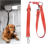 Araç İçi Köpek Emniyet Tasması, Ayarlanabilir Metal Kancalı (Sarı)