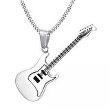 Yüksek Kalite Çelik Titanyum Gitar Kolye Metal Renk
