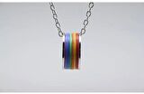 Gökkuşağı Rainbow Yüzük Kolye 