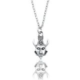 Supernatural - Dean - Winchester Erkek Kadın Kolye Antik Gümüş Kaplama - 60 cm Düz Zincir