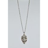 V For Vendetta Gümüş Kaplama 60 cm Zincir Kolye