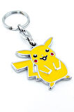 Pikachu Pokemon Sarı Renkli Metal Anahtarlık Gümüş