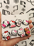 Hello Kitty Terlik Süsü Jibbitz Aksesuarı 8 Adet Hediyelik Aksesuar 1940