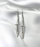 Hançer / Bıçak Figürlü Küpe