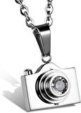 Paslanmaz Çelik Kamera Kolye Takı Kadınlar Kararmaz Garantili