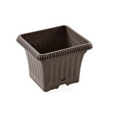 Omnipazar SO-OB00 Dekoratif Ova Balkon Saksı 2.2 Litre No 0 Mocha
