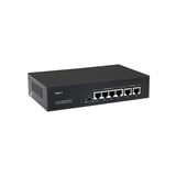 ODS 4P2U 4 Port 10/100Mbps PoE + 2 Port 10/100Mbps Uplink 55W Metal Kasa Switch