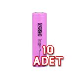 10 adet Dmegc INR1865026E 3.7V 2600 mAh Li-ion Şarjlı Pil