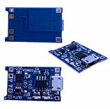TP4056 Micro USB Korumalı 18650 Pil Şarj Devresi