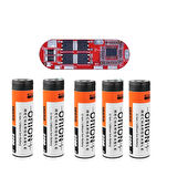 5 Adet Orion Li-ion Pil ve 5S 25A BMS.