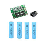 4 Adet Aspilsan Li-ion, 4S 40A BMS. ve 5,5x2,5 Dişi Soket